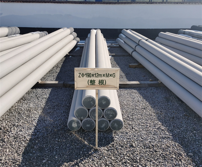 岱岳190×12米钢筋混凝土水泥电线杆